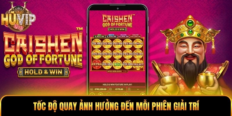 Tốc độ quay ảnh hưởng đến mỗi phiên giải trí